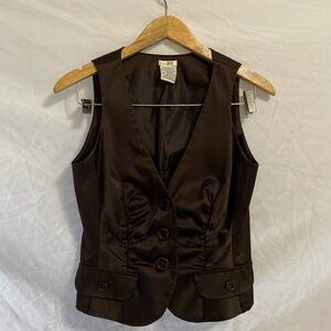 Studio Y Chocolate Brown Vest